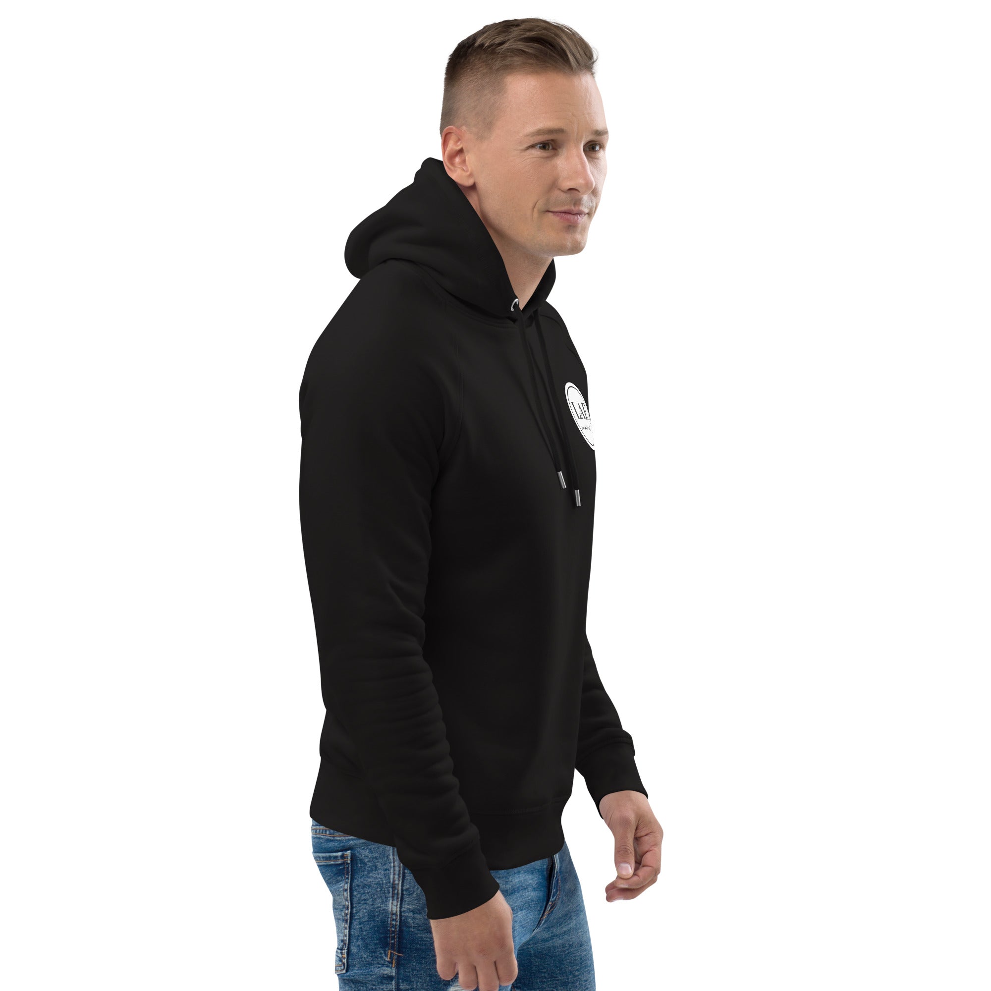 unisex black hoodie